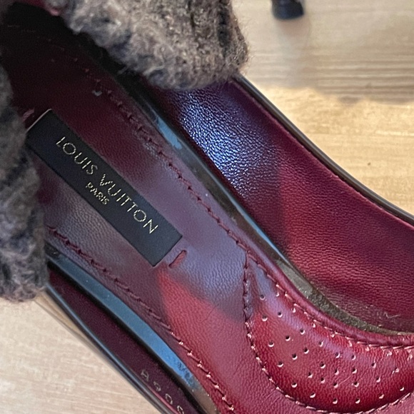 Louis Vuitton Women Heels Sock Attached38-Burgundy - Picture 6 of 8